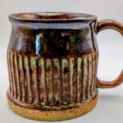 Handmade Ceramic Mug with Carving