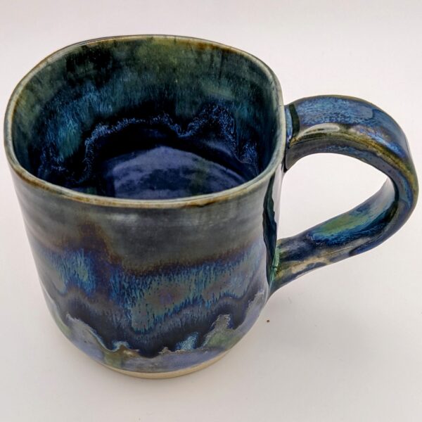 Iridescent Serenity: Hand-Thrown Ceramic Mug - Image 4