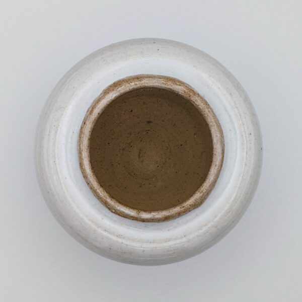 Unique Handmade Ceramic Vase - White and Natural Clay - Image 4
