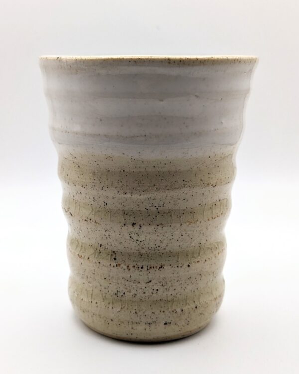 Artisan Speckled Ceramic Vase - Handmade Decorative Piece
